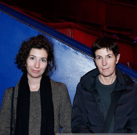 The French novelist, Christine Angot shares a photo with her daughter, Léonore Chastagne Source: Getty Images